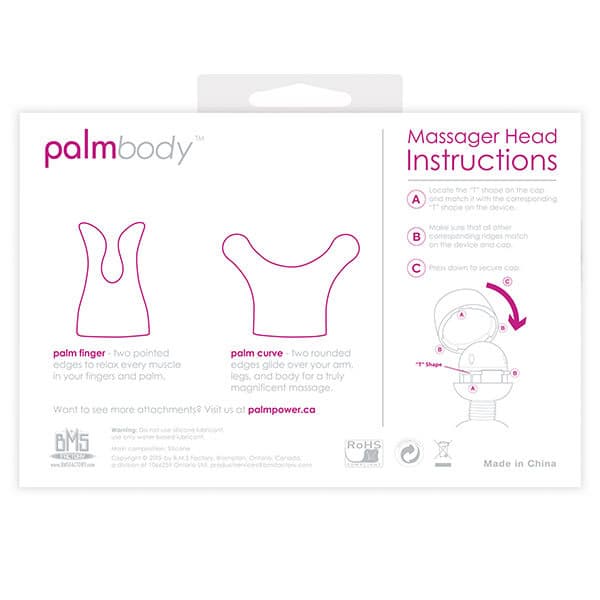 PalmPower PalmBody Massager Heads Instructions