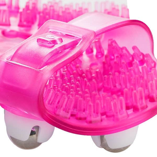 Roller Ball Massage Glove (Pink) Close Up