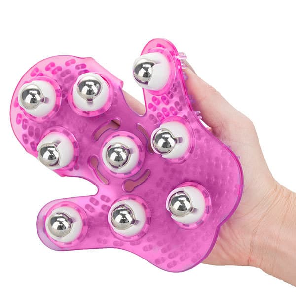 Roller Ball Massage Glove (Pink) - Image 4