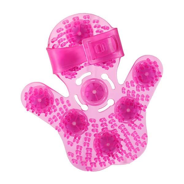 Roller Ball Massage Glove (Pink) Top