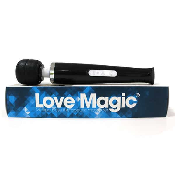 20 Speed Rechargeable Magic Wand Hand Held Massager (Black) Box