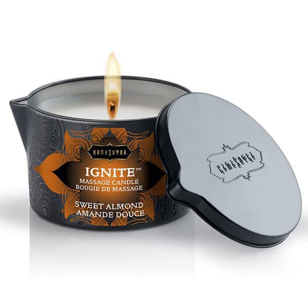 Kama Sutra IGNITE Massage Oil Candle (Sweet Almond) - Image 2