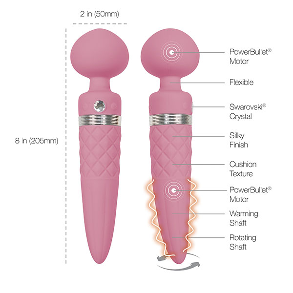 Pillow Talk Sultry Dual Ended Massager | Massage Wand Features