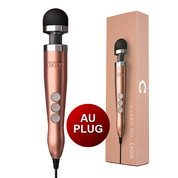 Doxy 3 Die Cast Wand (Rose Gold) | Doxy 3 Massager