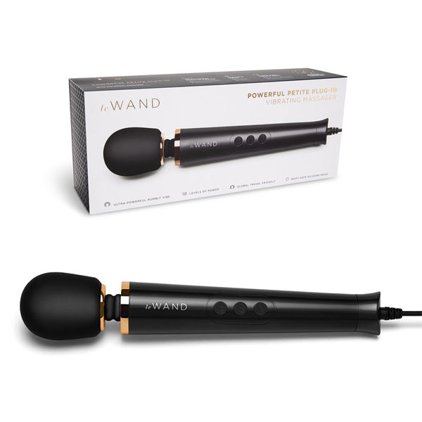 Le Wand Petite Plug-In (Black) | Plug-In Massage Wands